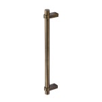 M Marcus Heritage Brass Door Pull Handle Industrial Design 353mm length